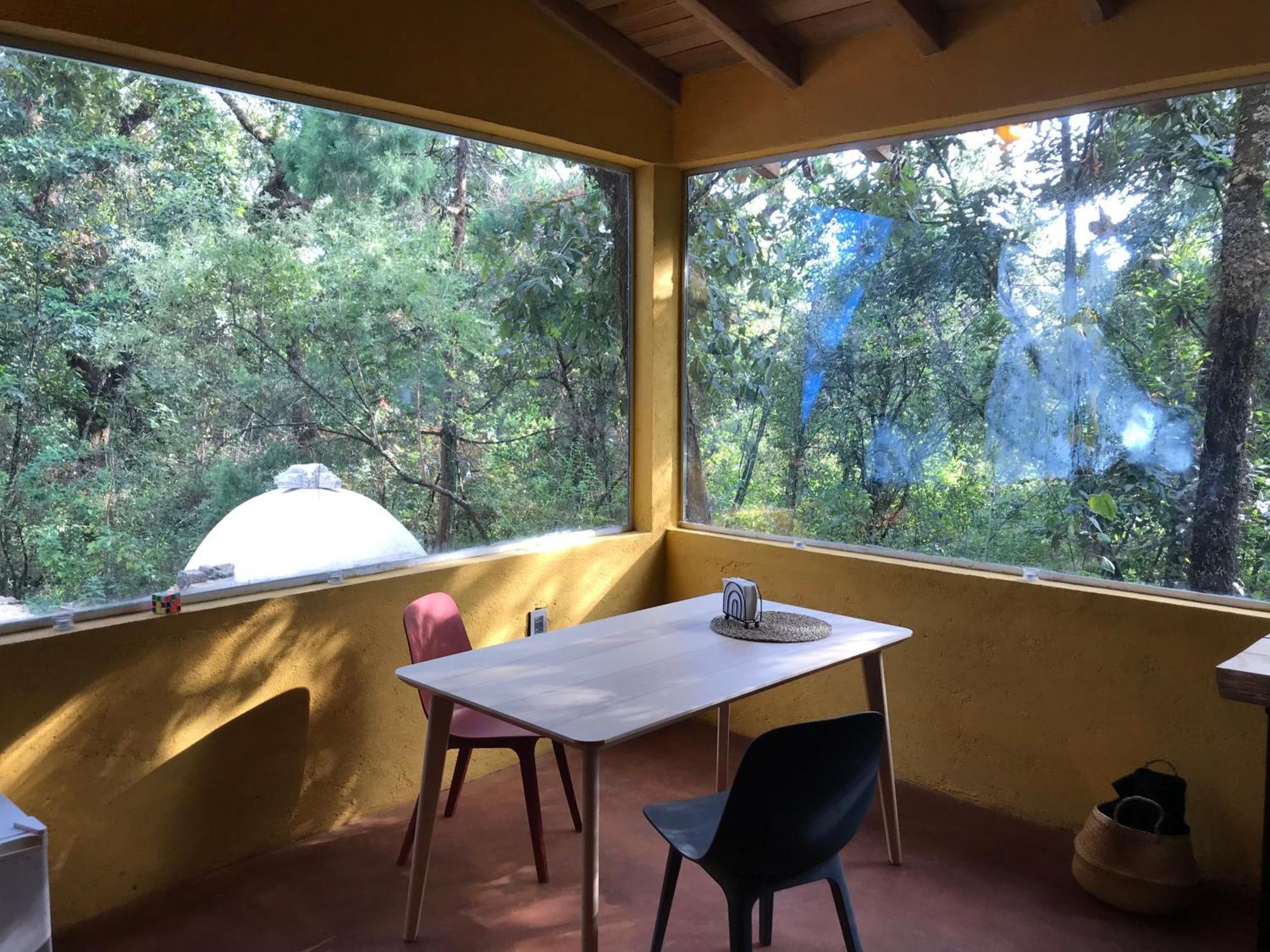 La Cabana Azul Al Fondo Del Bosque De Тепостлан Екстер'єр фото