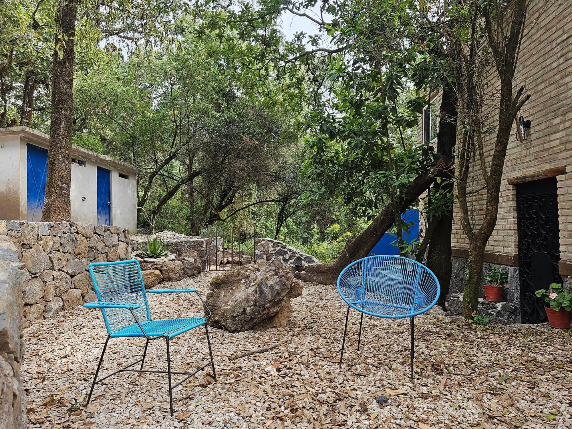 La Cabana Azul Al Fondo Del Bosque De Тепостлан Екстер'єр фото